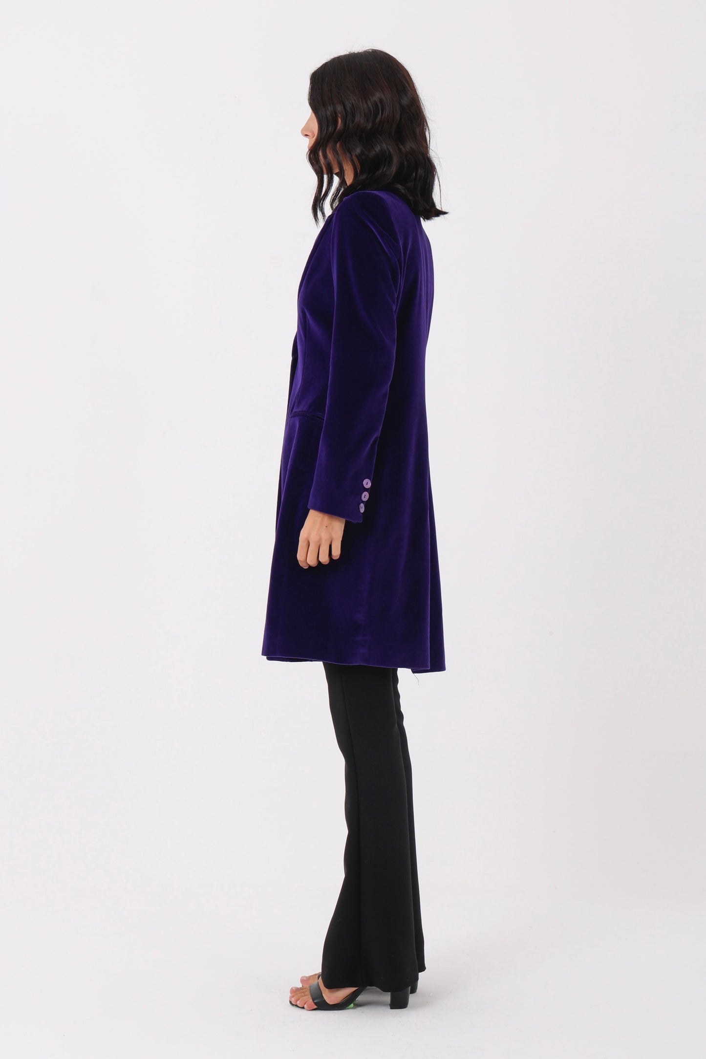 Cappotto Britt Midi in Velluto